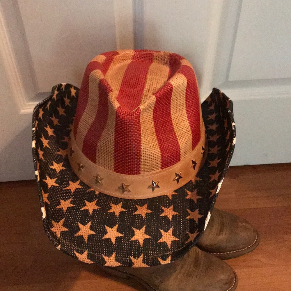 American Flag cowboy cowgirl hat!